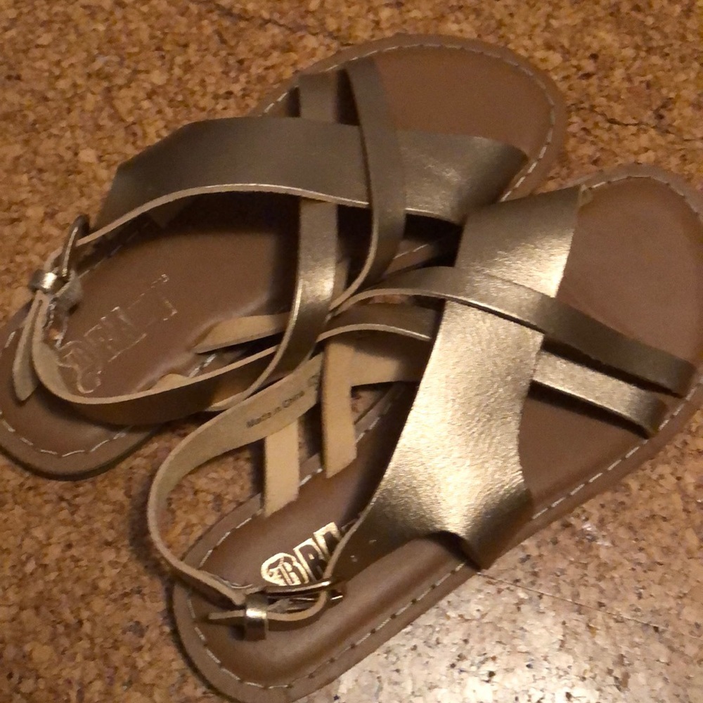 Gold Brash Sandals